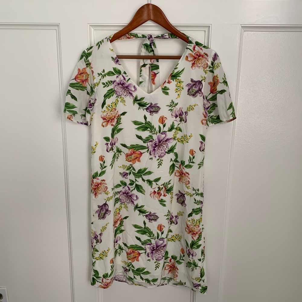 Amour Vert Silk Floral Dress